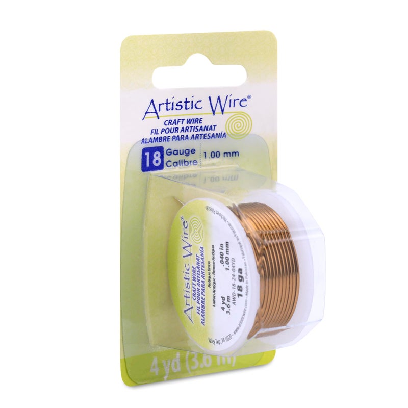 Artistic Wire, 24 Gauge Silver Plated Tarnish Resistant Colored Copper Craft Wire, Gold Color, 10 yd - Image 1